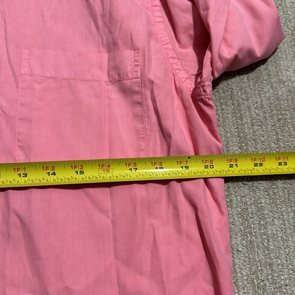 Peter Millar Men's Silk Cotton Shirt Pink M Long Sleeve Seaside Collection - Picture 6 of 9